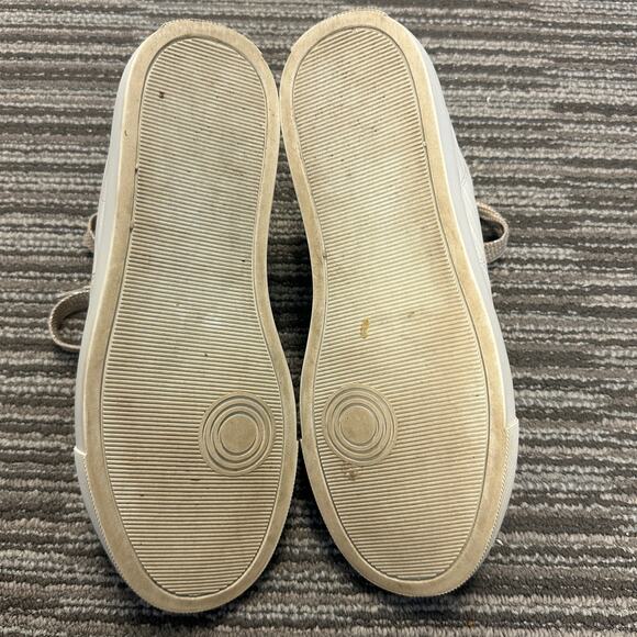 P448 Star White Zebra Embossed High Top Leather Sneakers Metallic Preppy Casual - Picture 7 of 8